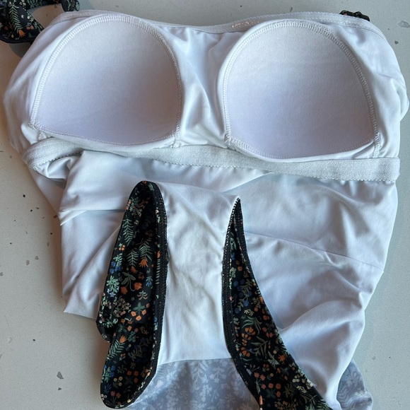 Summersalt x Rifle Paper Co size 4 Menagerie Ruffle Oasis one-piece swimsuit - Picture 4 of 4